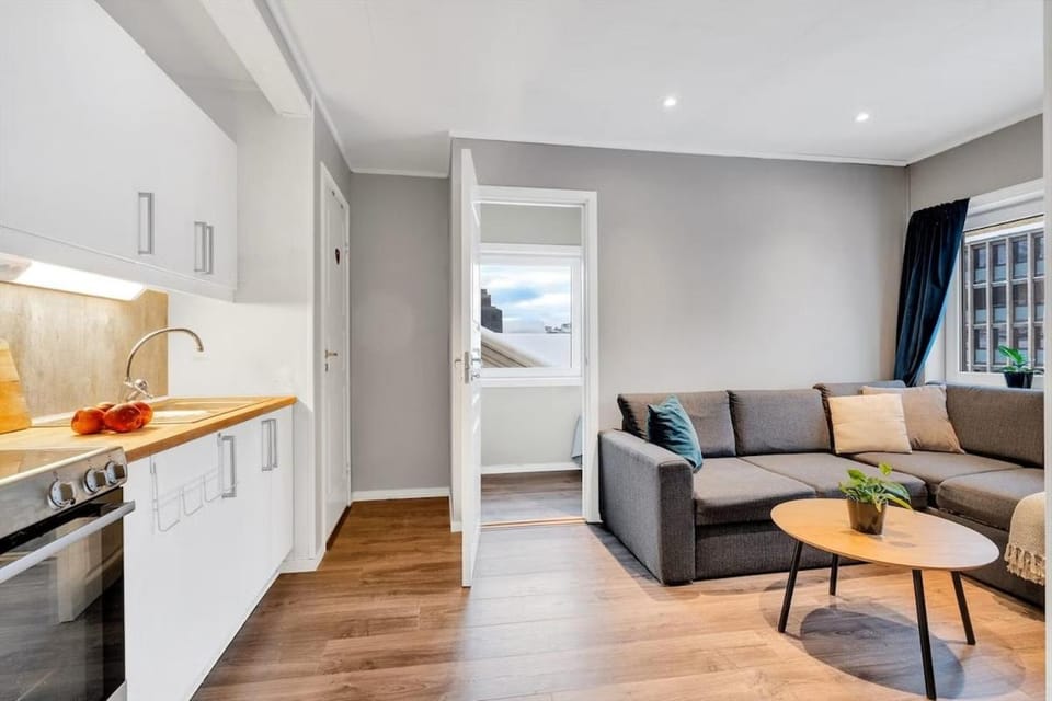 Living room, kitchen