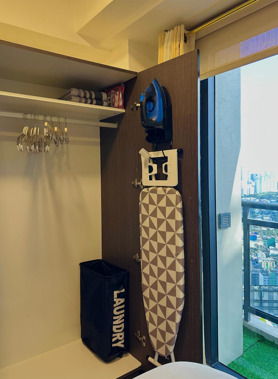 flat iron, wardrobe