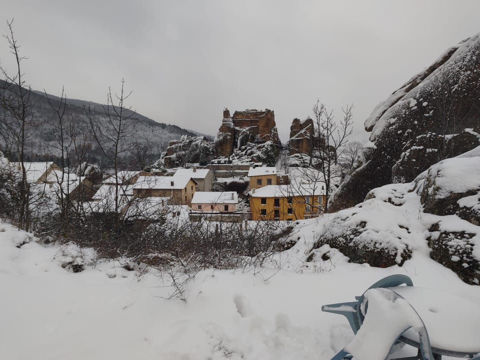 Natural landscape, Winter, Mountain view