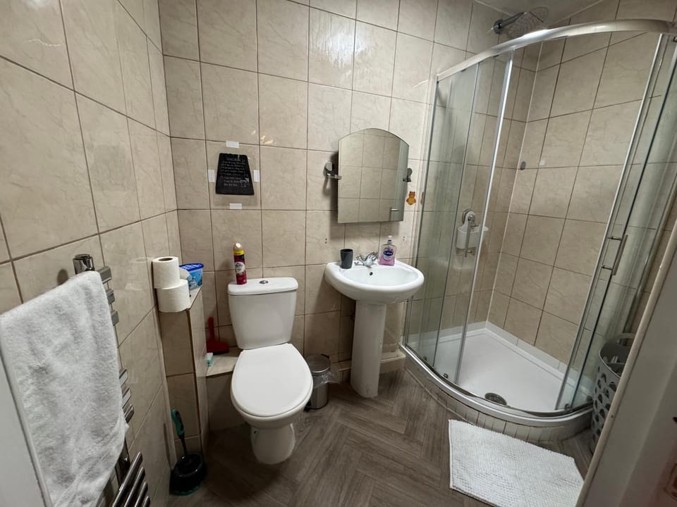 Shower, Toilet, Bathroom, towels