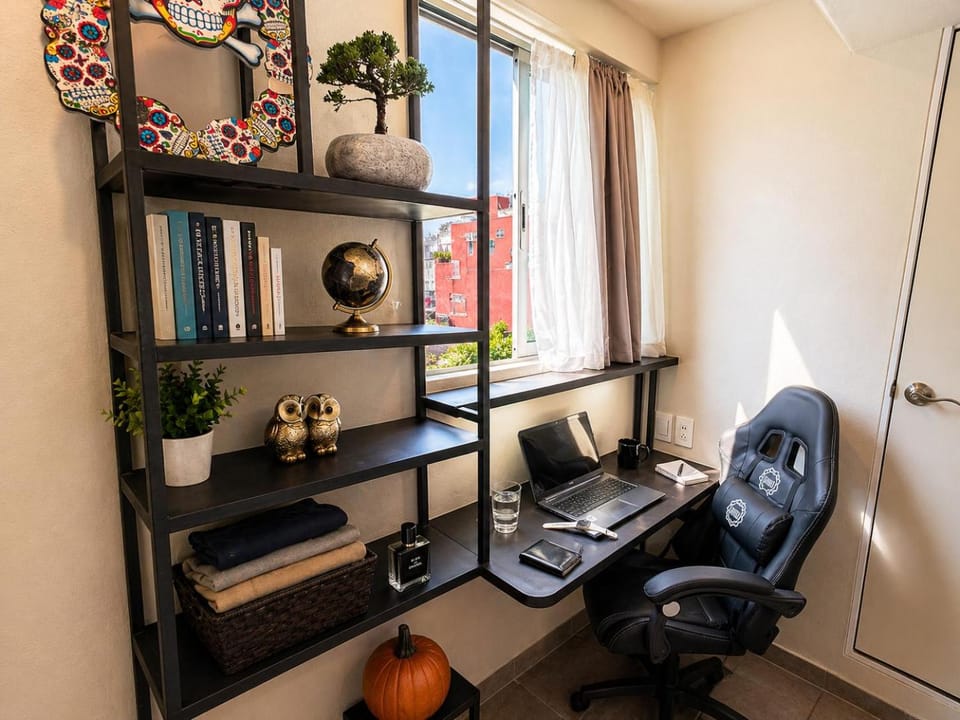 Alojamiento de habitación y baño privado a 3 Min del Estadio - Terraza - Servicios Exclusivos Hotel in Mexico City