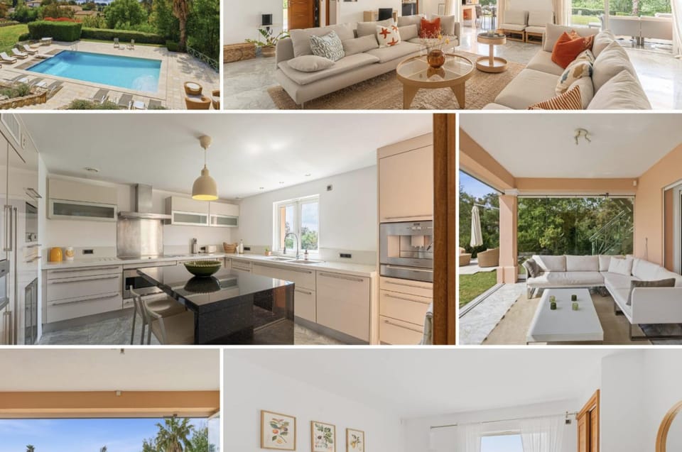 Patio, Living room, Seating area, Dining area, Pool view, Swimming pool, sunbed