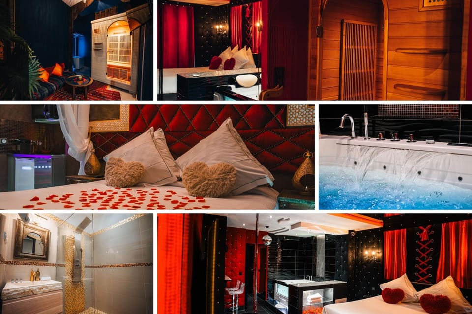 Hot Tub, Sauna, Photo of the whole room, Bedroom