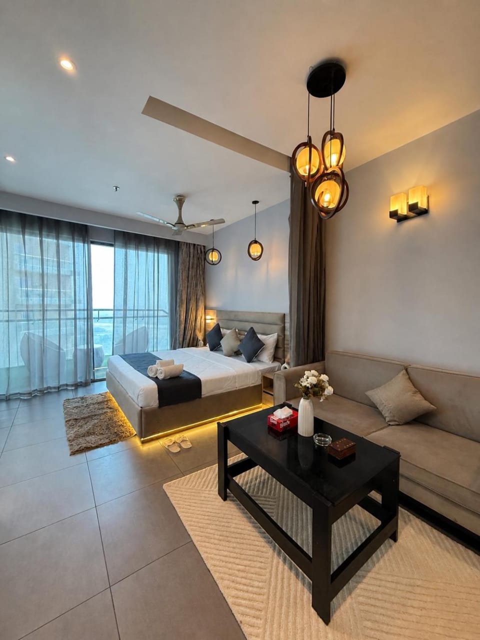 Living room, Seating area, Bedroom
