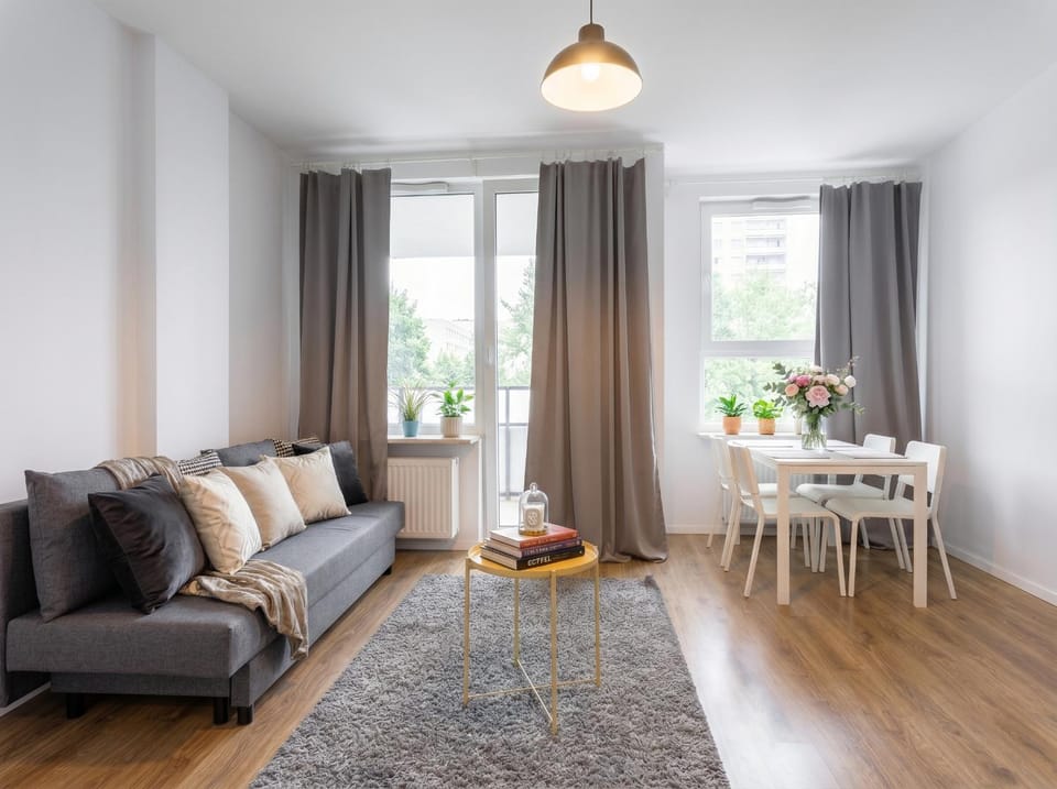 Living room, Seating area, Dining area