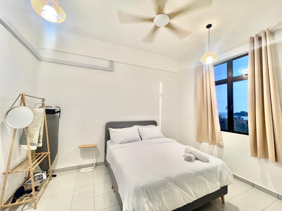 Bed, Bedroom, air conditioner