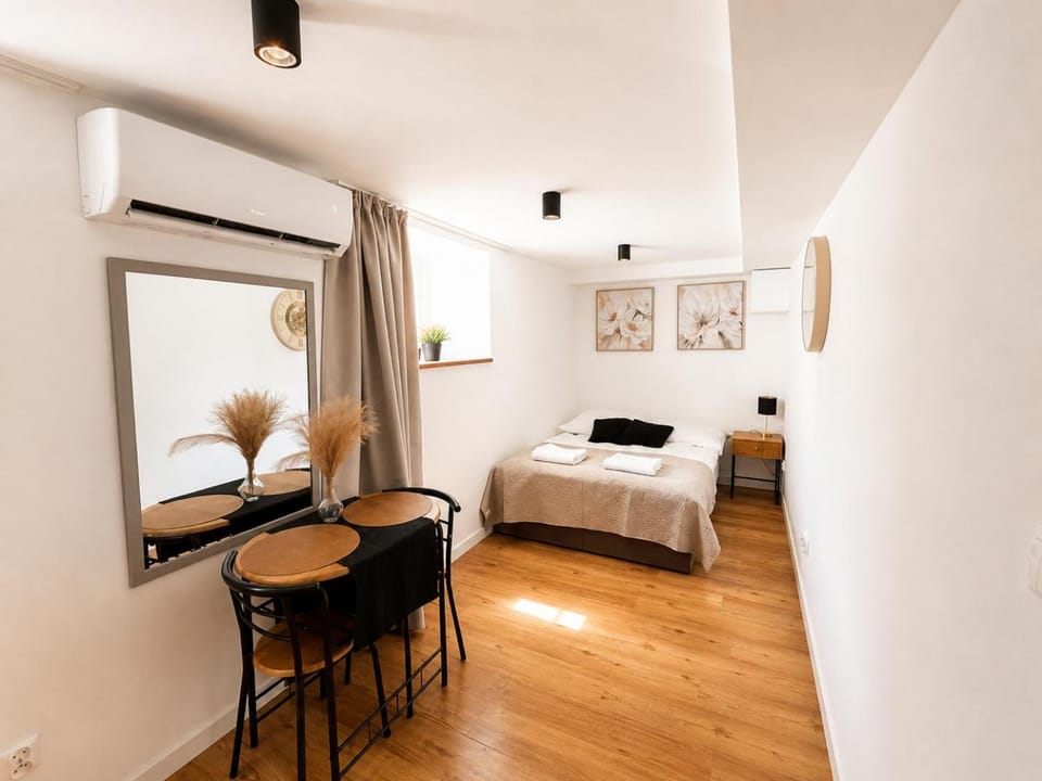 Bed, Living room, Photo of the whole room, Seating area, Bedroom