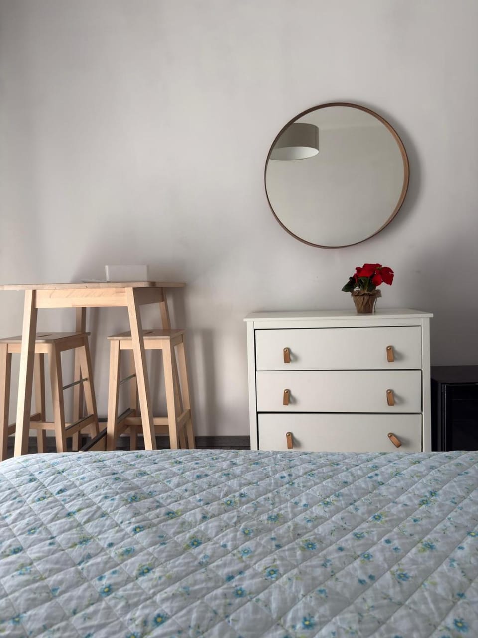 Bed, Balcony/Terrace, Photo of the whole room, Bedroom, wardrobe, air conditioner