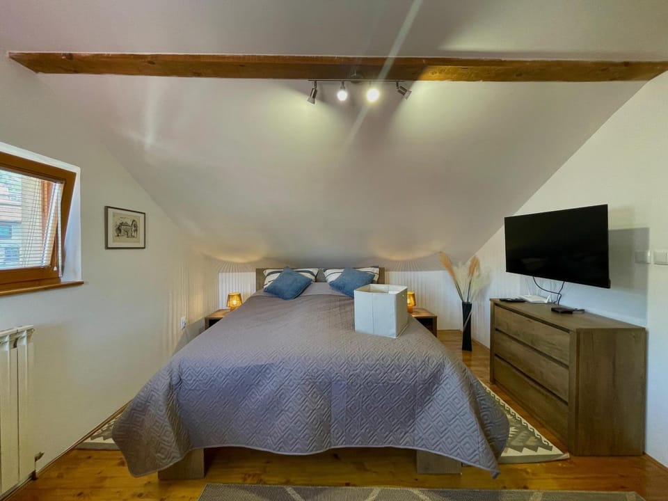 Bed, TV and multimedia, Bedroom