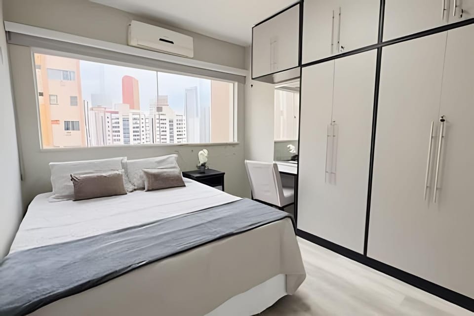 Bed, View (from property/room), Photo of the whole room, Bedroom, City view, Area and facilities, wardrobe, air conditioner
