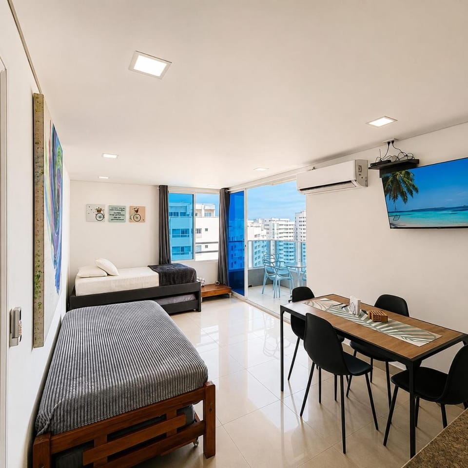 Bed, TV and multimedia, Living room, Bedroom