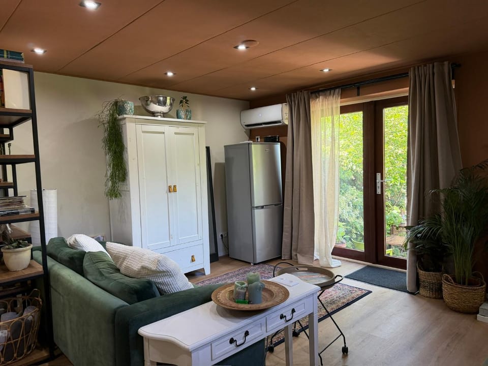 Living room, Garden view, air conditioner