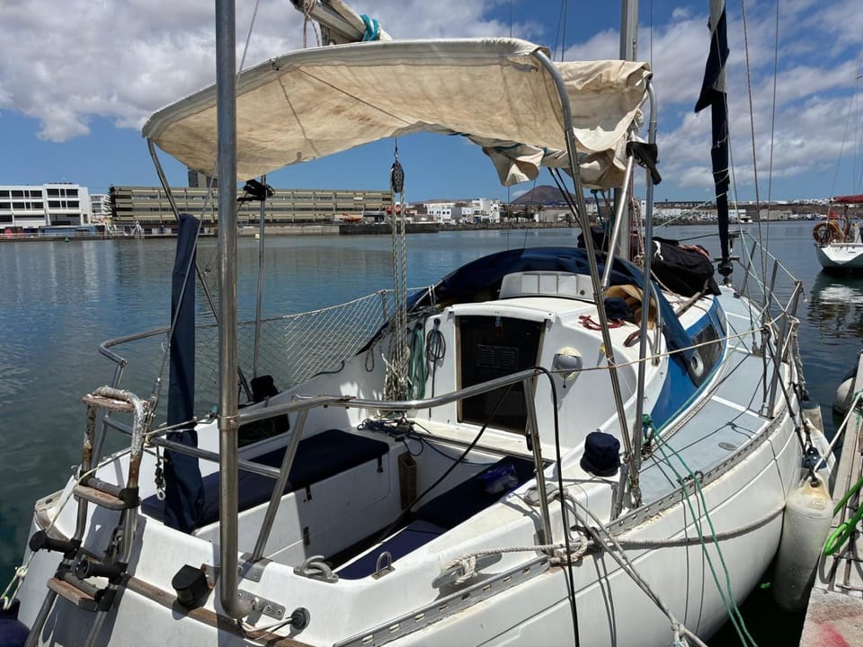 Ulia Docked boat in Isla de Lanzarote
