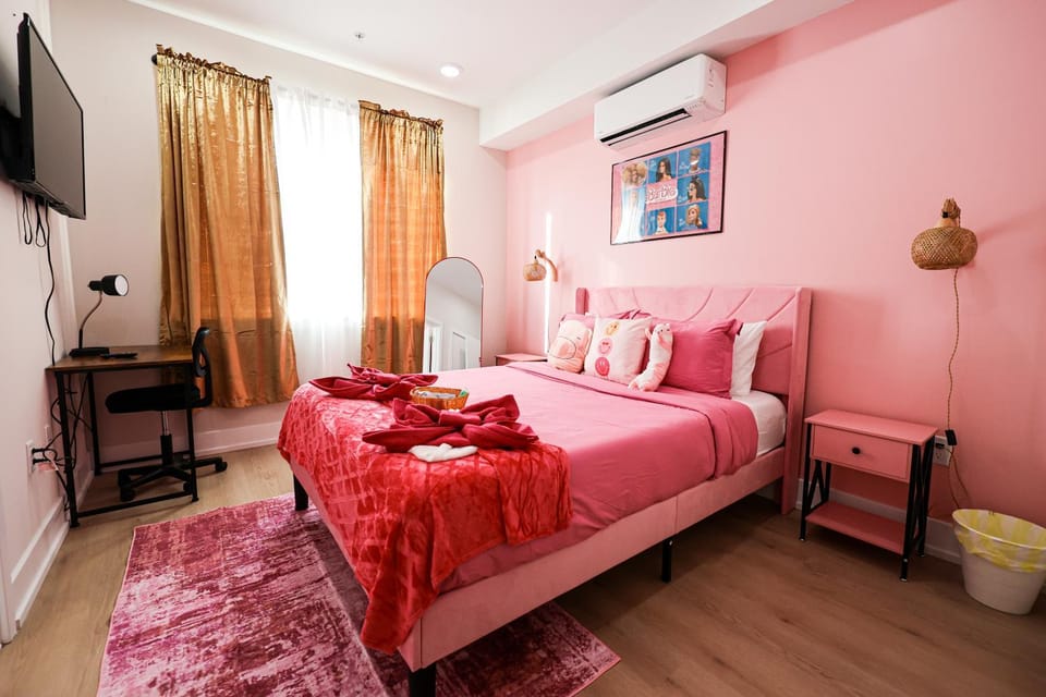 Pink Paradise Barbie Themed Bliss Apartment in Philadelphia