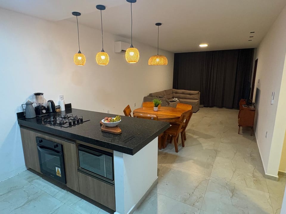 Kitchen or kitchenette, oven, stove, toaster