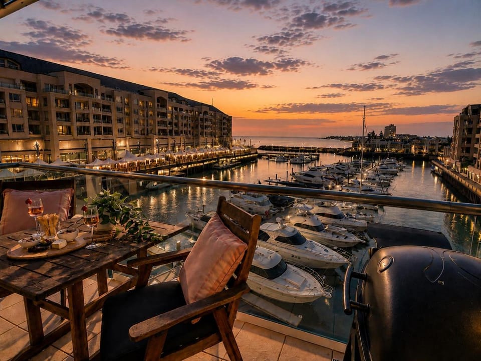 View (from property/room), Balcony/Terrace, Sea view, Sunset