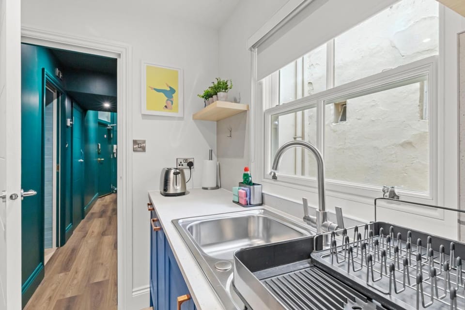 Kitchen or kitchenette, dishwasher