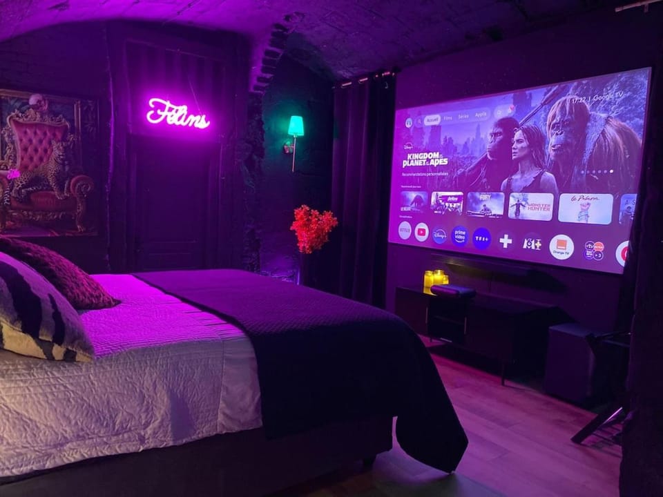 Private spa cinema free parking Apartment in Rouen