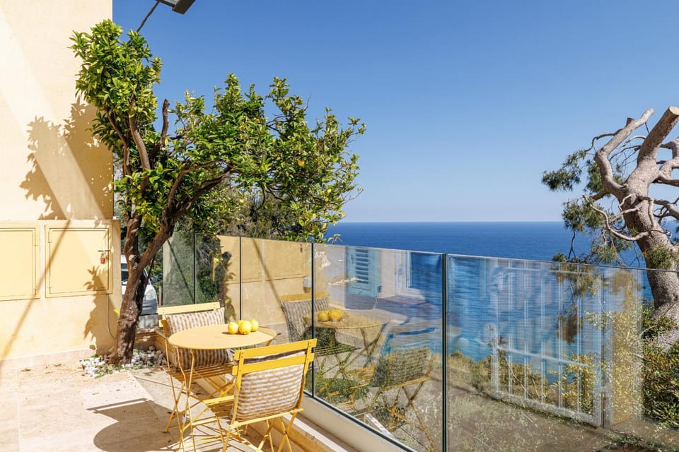 LES CITRONS D EZE 4P - Vue mer panoramique et calme absolu - au coeur des citronniers a Eze Apartment in Eze