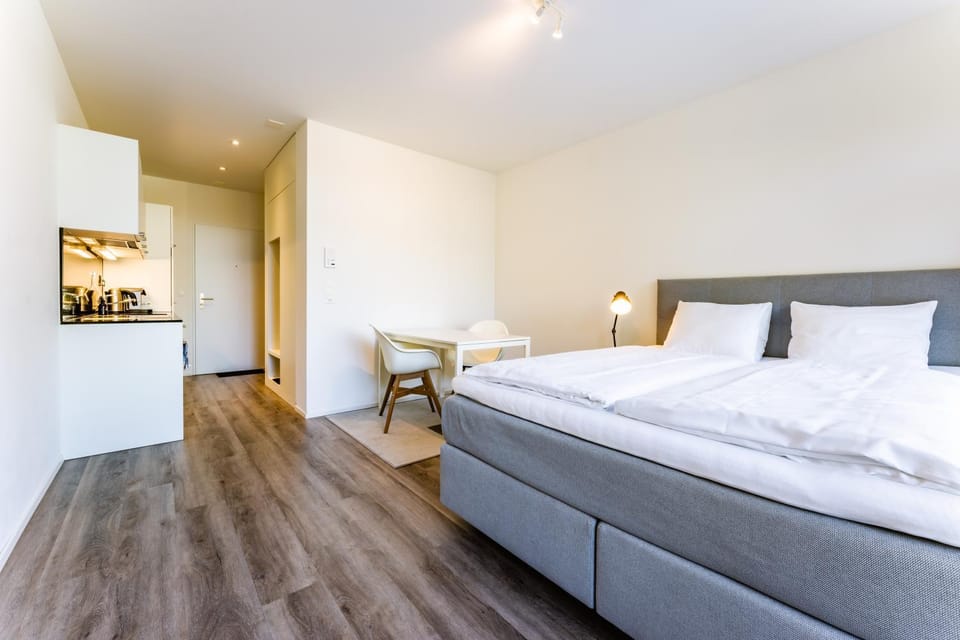 Bed, Kitchen or kitchenette, Photo of the whole room, Dining area, Bedroom