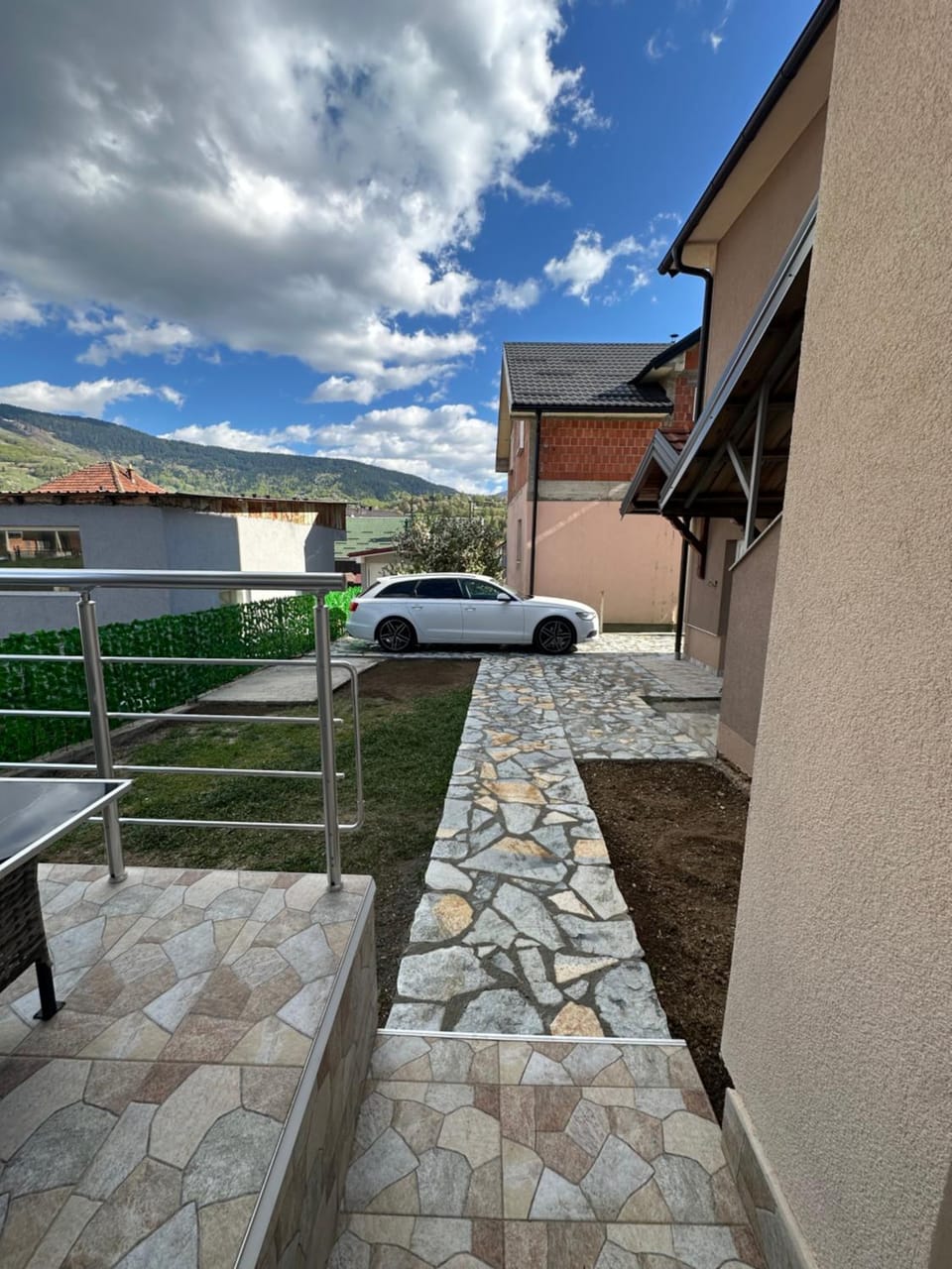 Facade/entrance, Garden, Parking