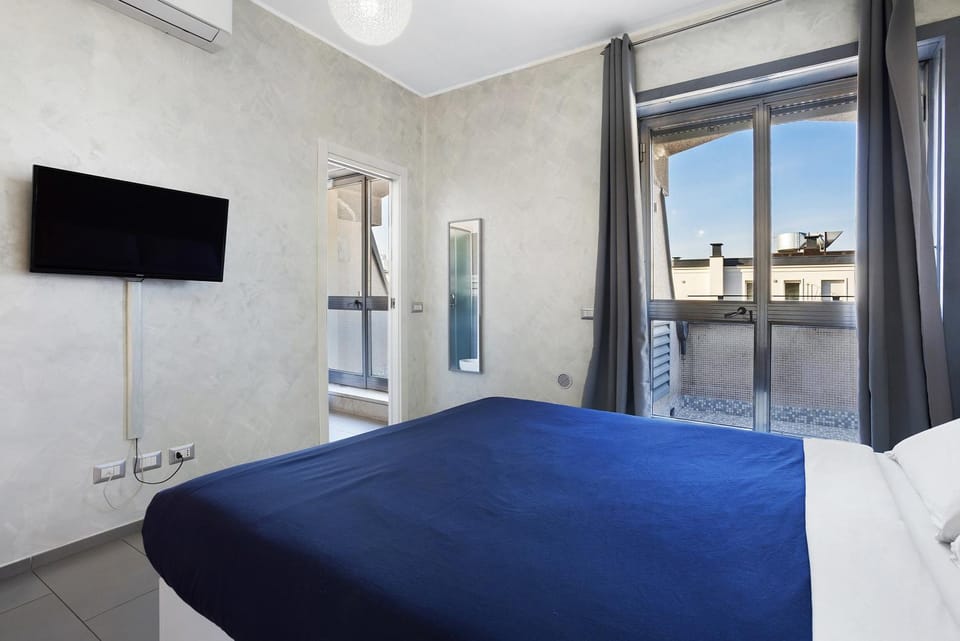Property building, Living room, Bedroom