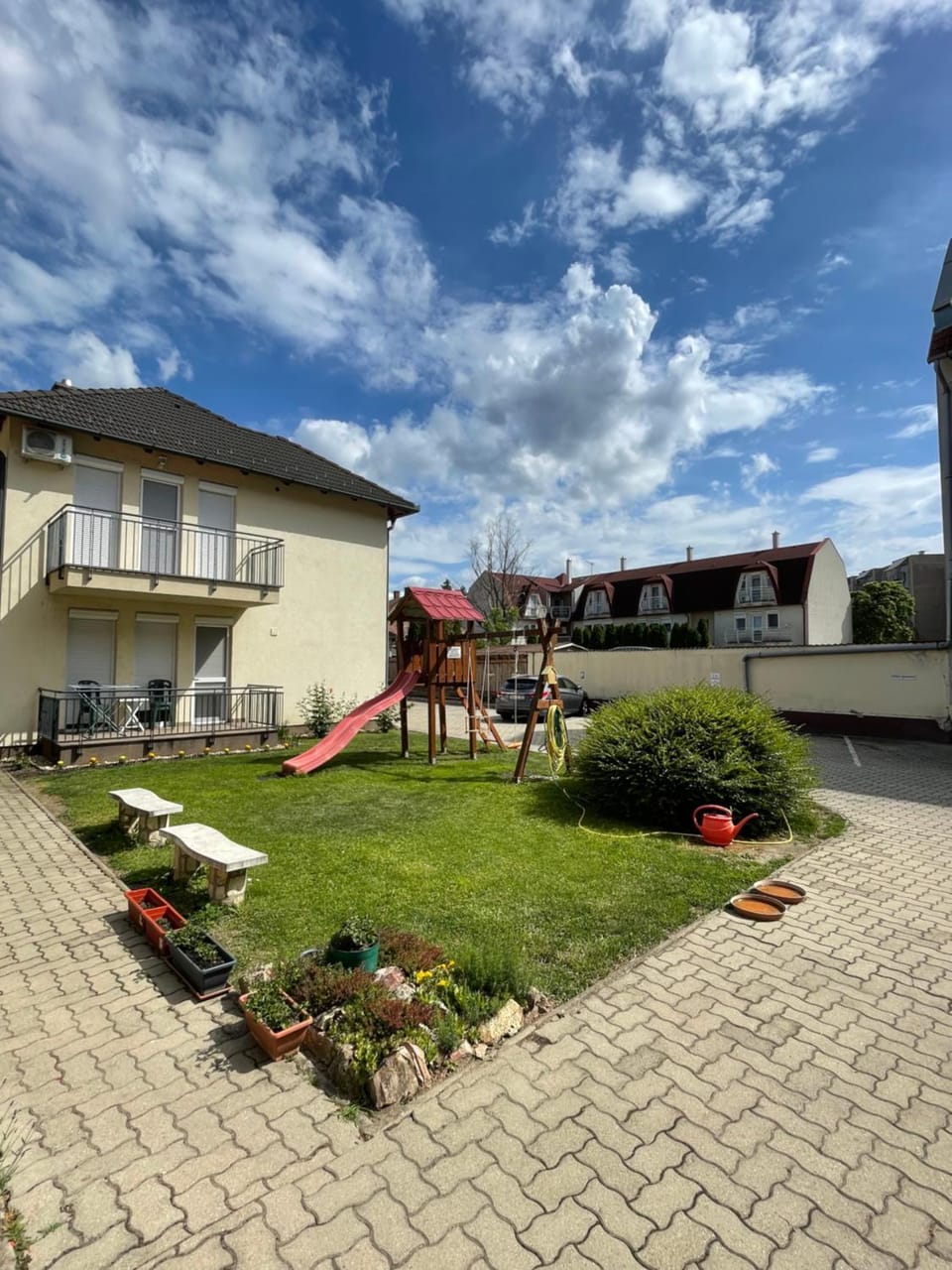 Children play ground, Garden, Parking