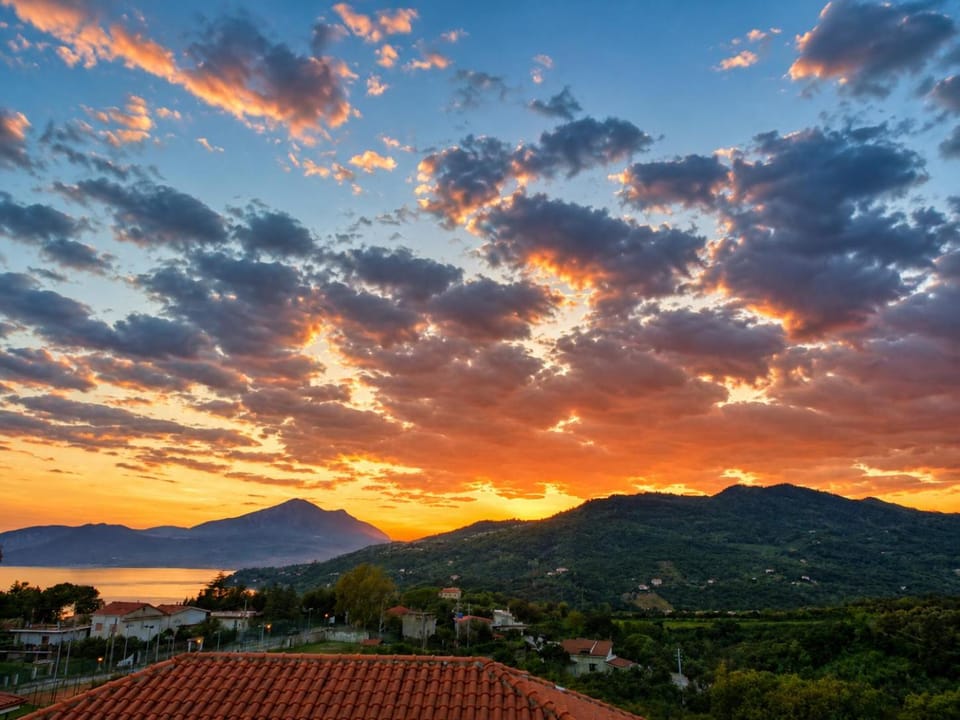 Mountain view, Sea view, Sunset