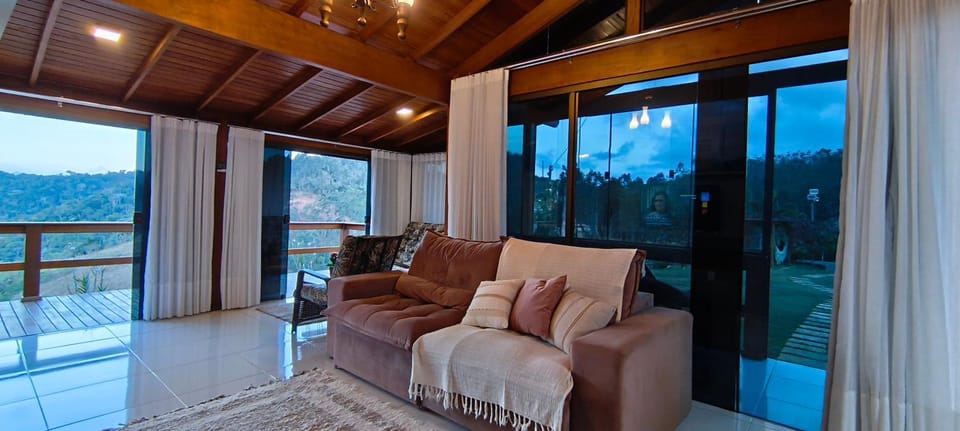 Natural landscape, Living room, Seating area, Mountain view