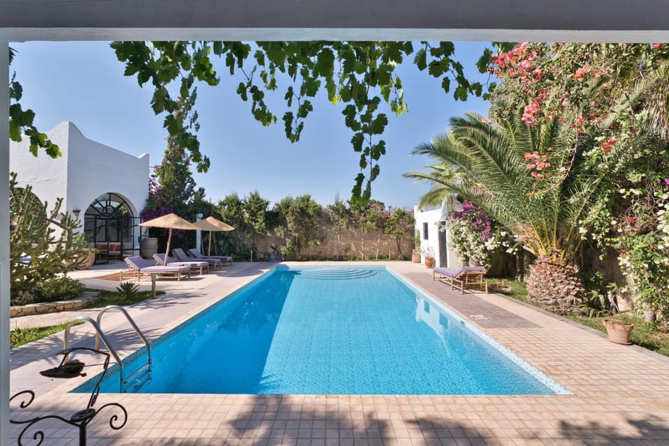 Pool view, sunbed
