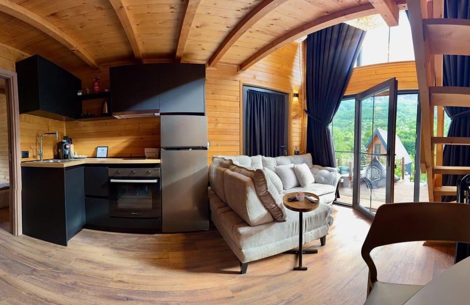 Kitchen or kitchenette, Living room, Seating area, Dining area, minibar, oven, pet friendly