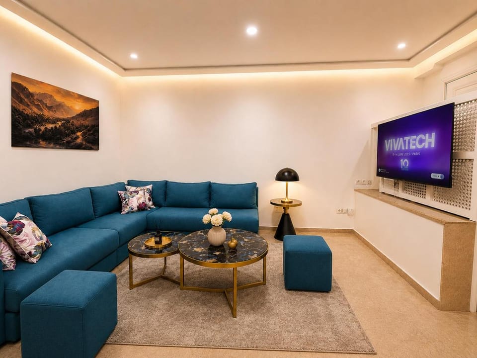 Appart 70m2 avec Patio Verdoyant au Cœur de Gauthier-Homecity Signature Apartment in Casablanca
