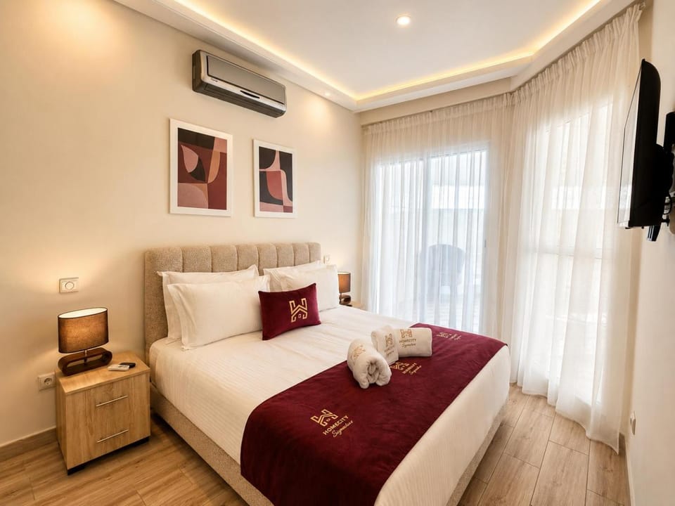 Appart 70m2 avec Patio Verdoyant au Cœur de Gauthier-Homecity Signature Apartment in Casablanca