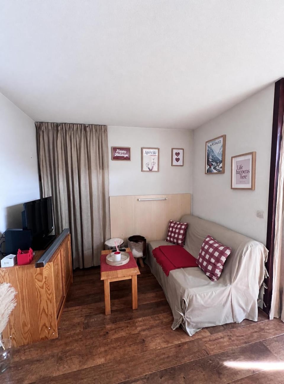 Appartement cosy 6 pers - proche pistes - balcon - parking privé Apartment in Huez