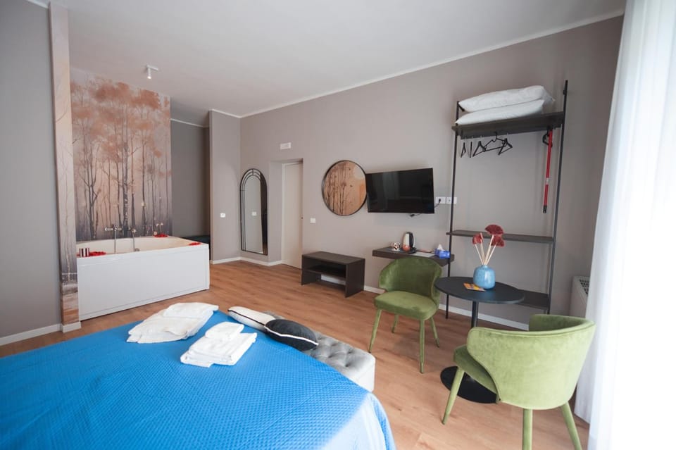 Bed, TV and multimedia, Photo of the whole room, air conditioner