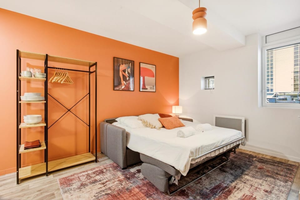 Bed, Photo of the whole room, Bedroom, towels, wardrobe