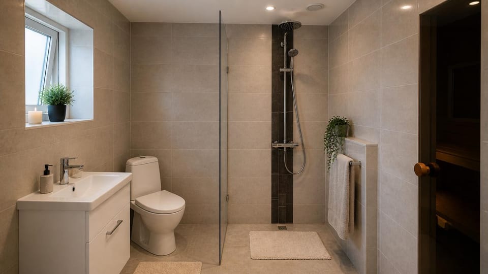 Shower, Toilet, Sauna, Bathroom