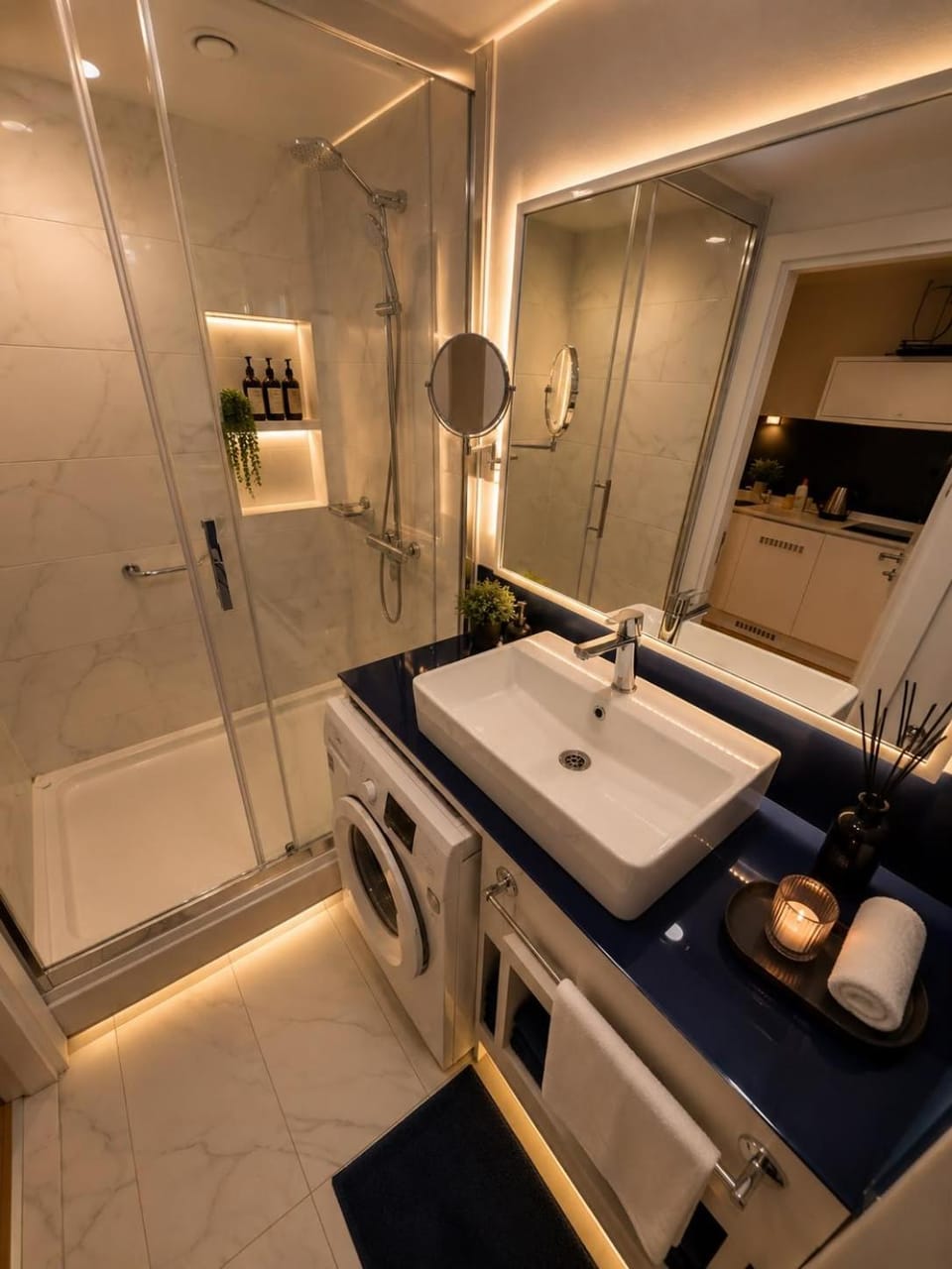 Shower, Bathroom, washing machine