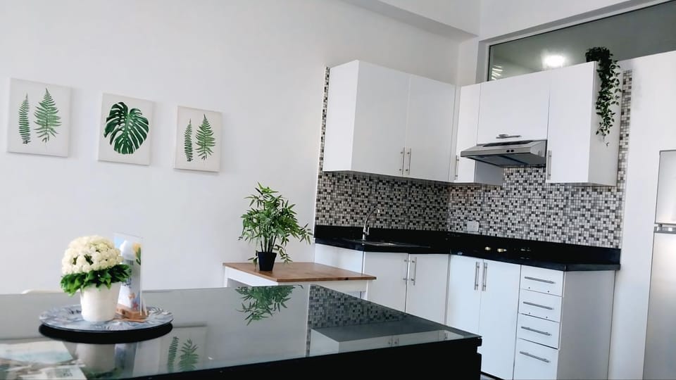 Kitchen or kitchenette, Dining area, stove
