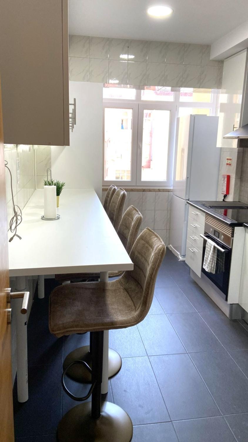 Communal kitchen, oven, stove