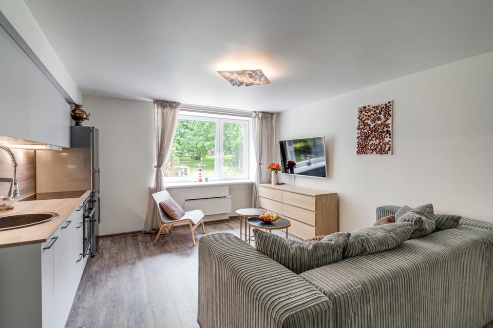 Apartamentai su SPA ir terasa 6 asm Apartment in Klaipėda County, Lithuania