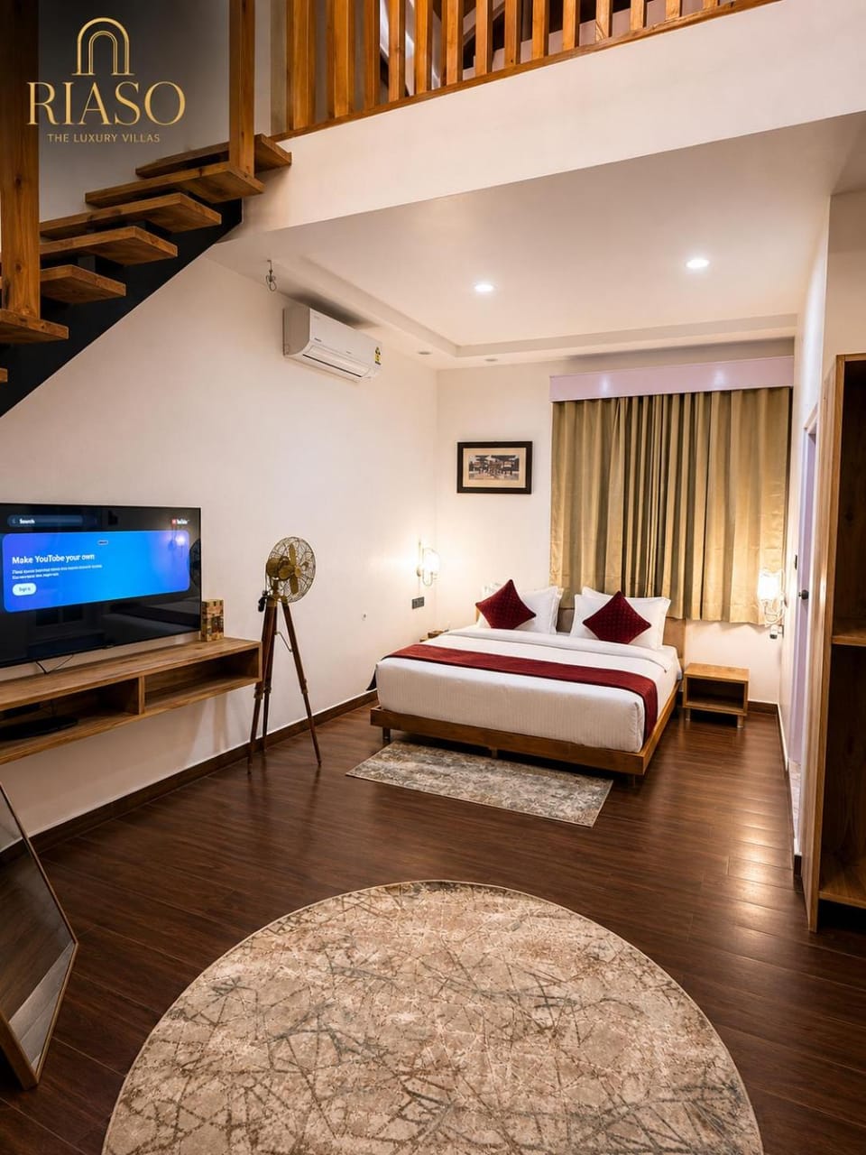 Communal lounge/ TV room, Bed, TV and multimedia, Photo of the whole room, Bedroom, air conditioner