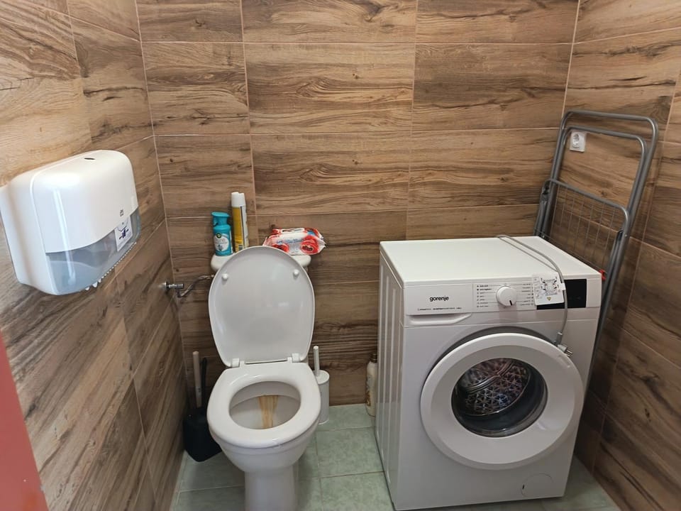 Toilet, washing machine