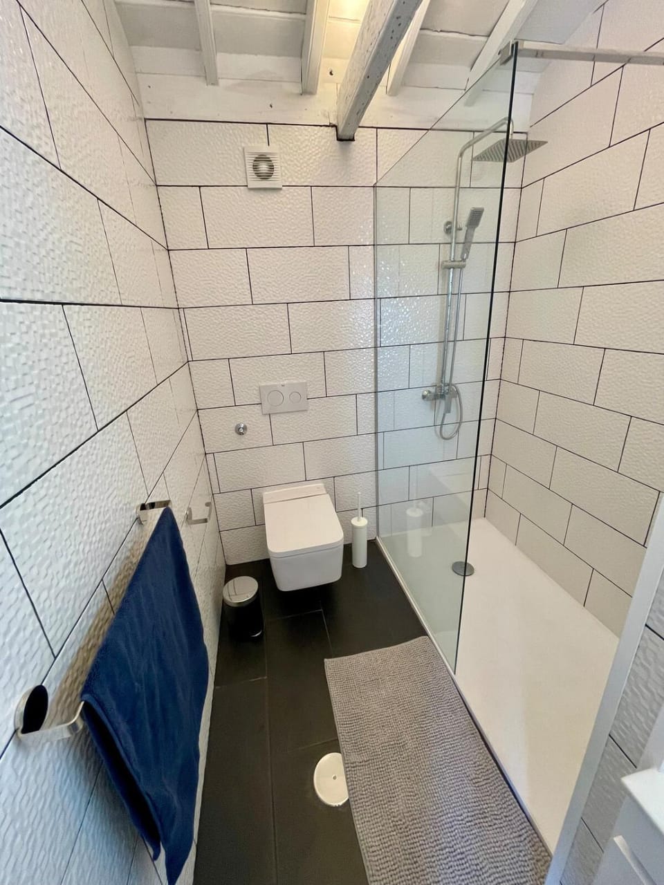 Shower, Toilet, Bathroom, towels