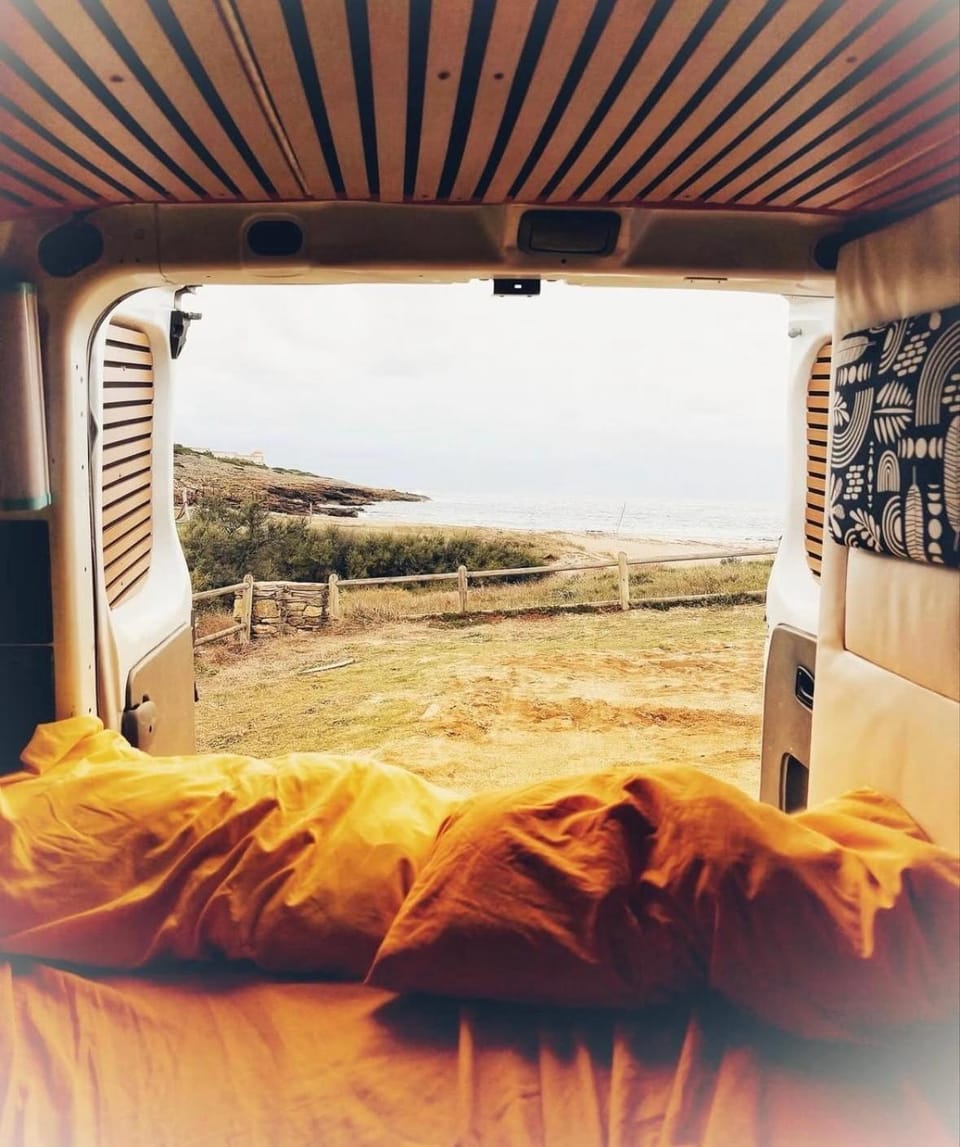 Van Life Sardinia Campervan Docked boat in Alghero