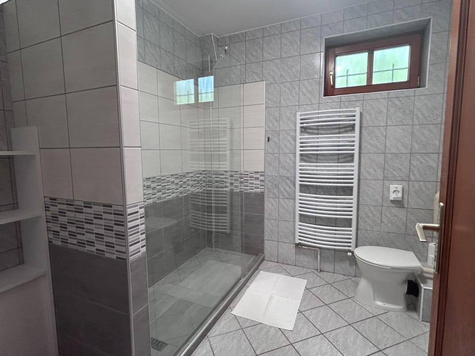 Shower, Toilet, towels