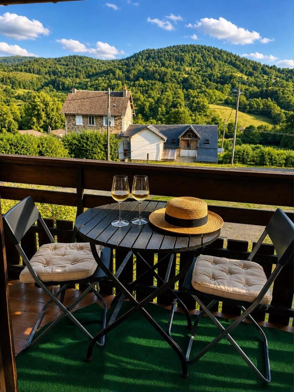 View (from property/room), Balcony/Terrace, Mountain view