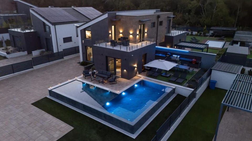 Property building, Patio, Day, Pool view, Swimming pool