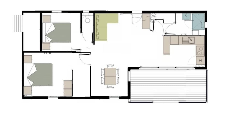 Chalet HABIA TXIKIA 4 pers, neuf, sur Hasparren, calme, avec piscine et climatisation, Pays Basque Chalet in French Basque Country