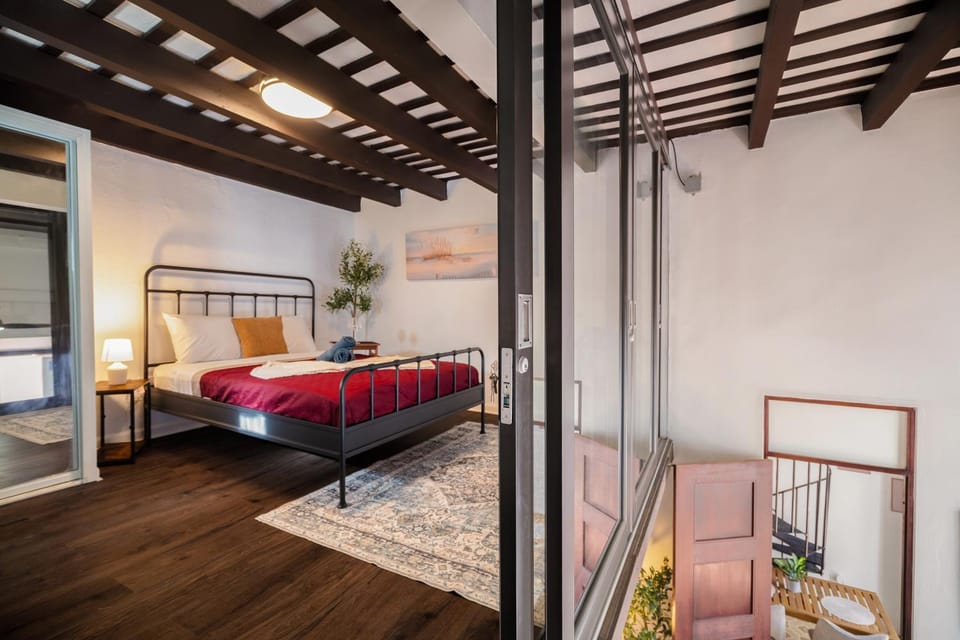 Bed, Photo of the whole room, Bedroom, bunk bed, wardrobe